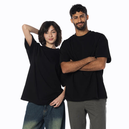 Black oversized t-shirt unisex by Intersect Collection
